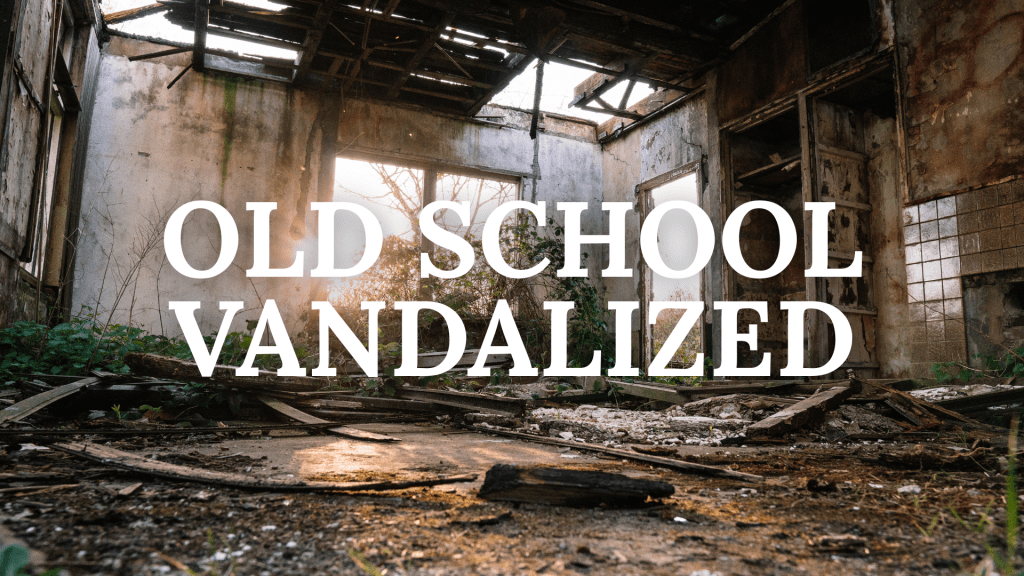 Old School Vandalized